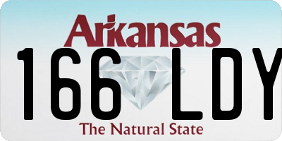 AR license plate 166LDY