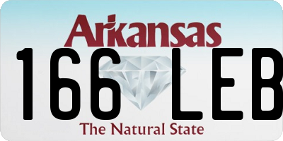 AR license plate 166LEB