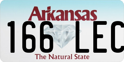 AR license plate 166LEC