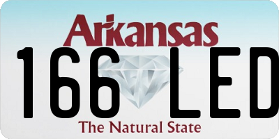 AR license plate 166LED