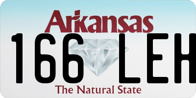 AR license plate 166LEH