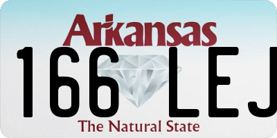 AR license plate 166LEJ