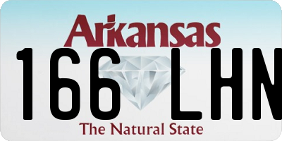 AR license plate 166LHN