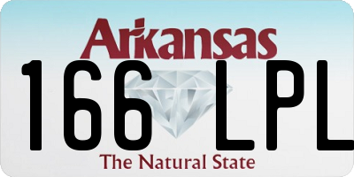 AR license plate 166LPL