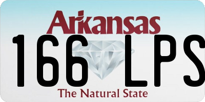 AR license plate 166LPS