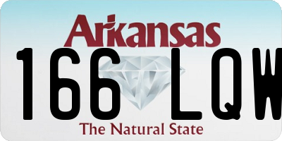 AR license plate 166LQW