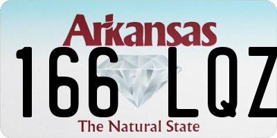AR license plate 166LQZ