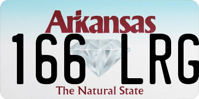 AR license plate 166LRG