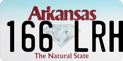 AR license plate 166LRH