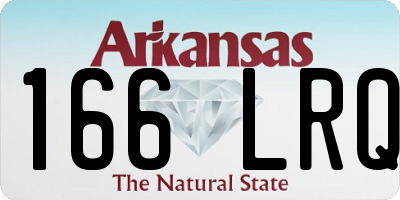 AR license plate 166LRQ