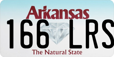AR license plate 166LRS