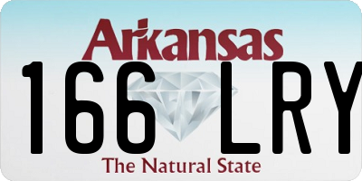 AR license plate 166LRY