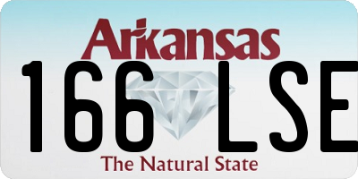 AR license plate 166LSE