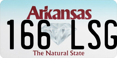 AR license plate 166LSG