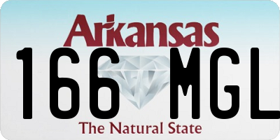 AR license plate 166MGL