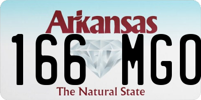 AR license plate 166MGO