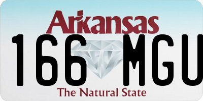 AR license plate 166MGU