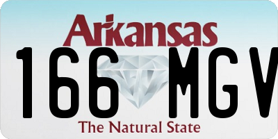AR license plate 166MGV