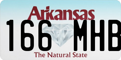 AR license plate 166MHB