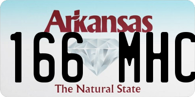 AR license plate 166MHC