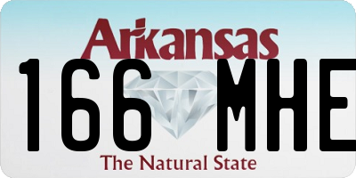 AR license plate 166MHE