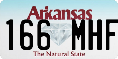 AR license plate 166MHF