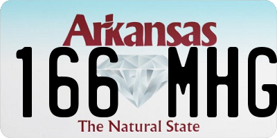 AR license plate 166MHG