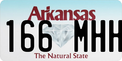 AR license plate 166MHH