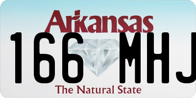 AR license plate 166MHJ