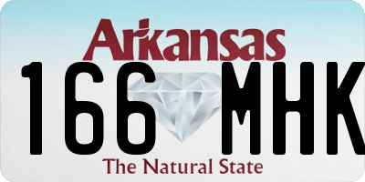 AR license plate 166MHK