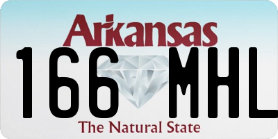 AR license plate 166MHL