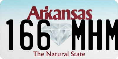 AR license plate 166MHM