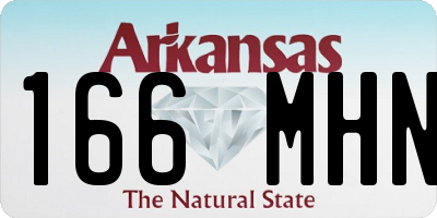 AR license plate 166MHN