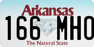 AR license plate 166MHO
