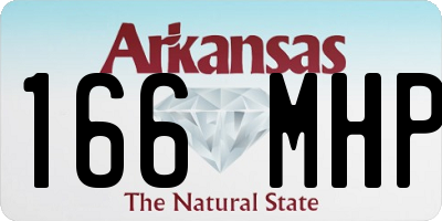 AR license plate 166MHP
