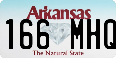 AR license plate 166MHQ