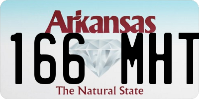 AR license plate 166MHT