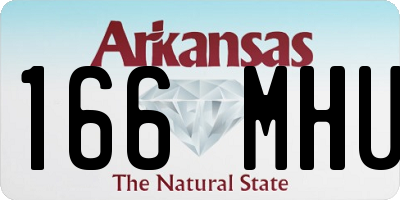 AR license plate 166MHU