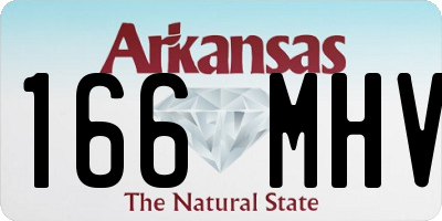 AR license plate 166MHV