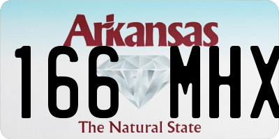 AR license plate 166MHX