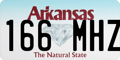 AR license plate 166MHZ