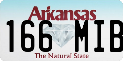 AR license plate 166MIB