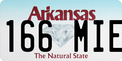 AR license plate 166MIE