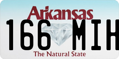 AR license plate 166MIH