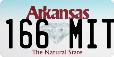 AR license plate 166MIT