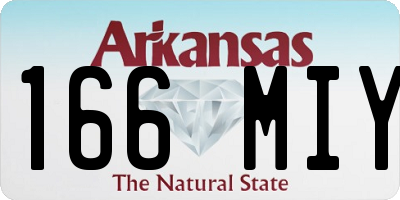 AR license plate 166MIY