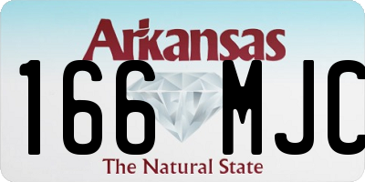 AR license plate 166MJC