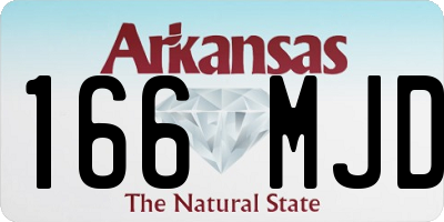 AR license plate 166MJD