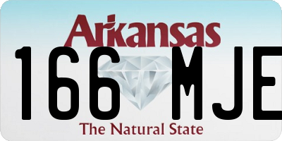 AR license plate 166MJE