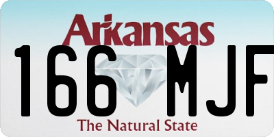 AR license plate 166MJF